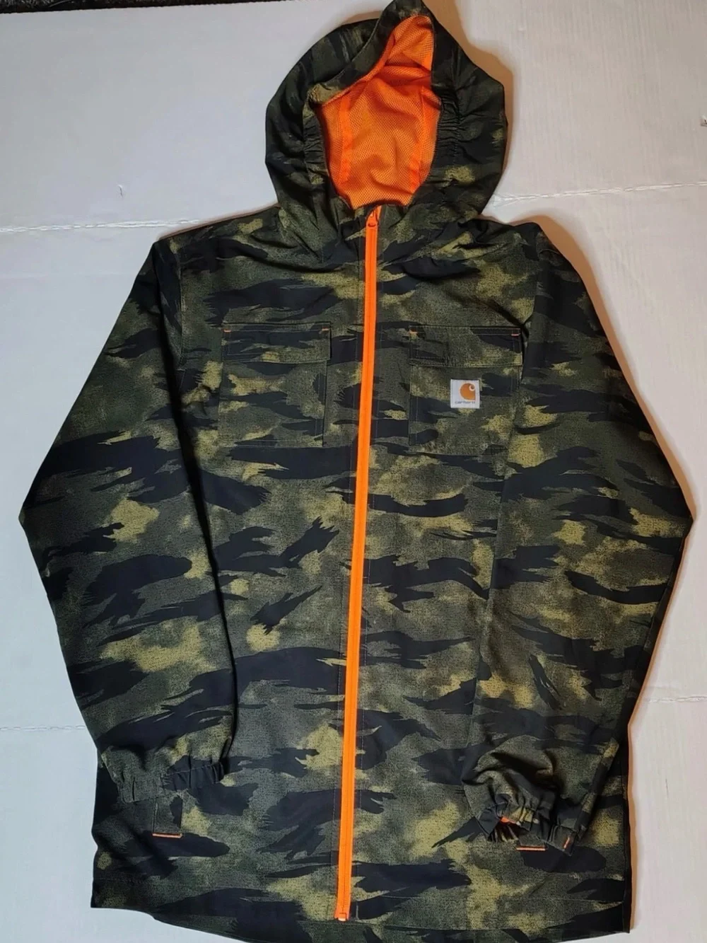 hunting carhartt camo parka